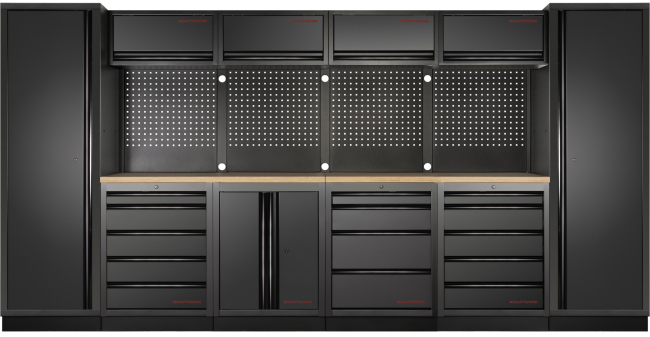 Preview: Werkstatteinrichtung Mobilio Black 6er Komplett-Kombi